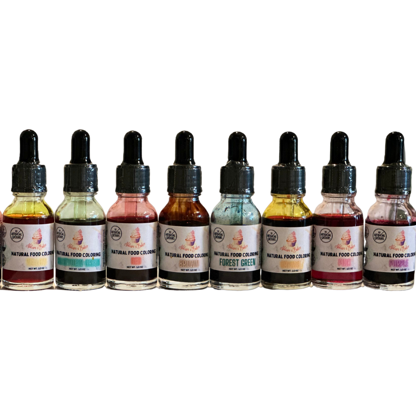 Natural Food Coloring -8 Colors .5oz - Nature’s Baker